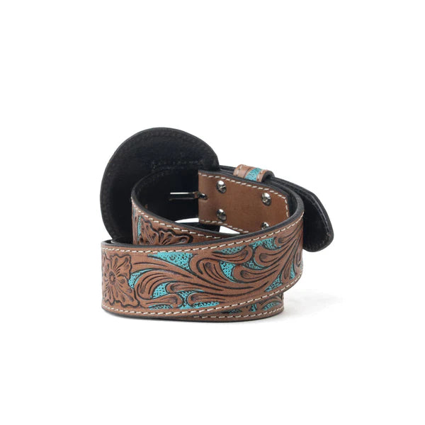 Dakota Tooled Leather Belt - Boho Buffalo Accessories