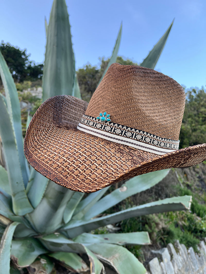 Boho Cowgirl Straw Hat