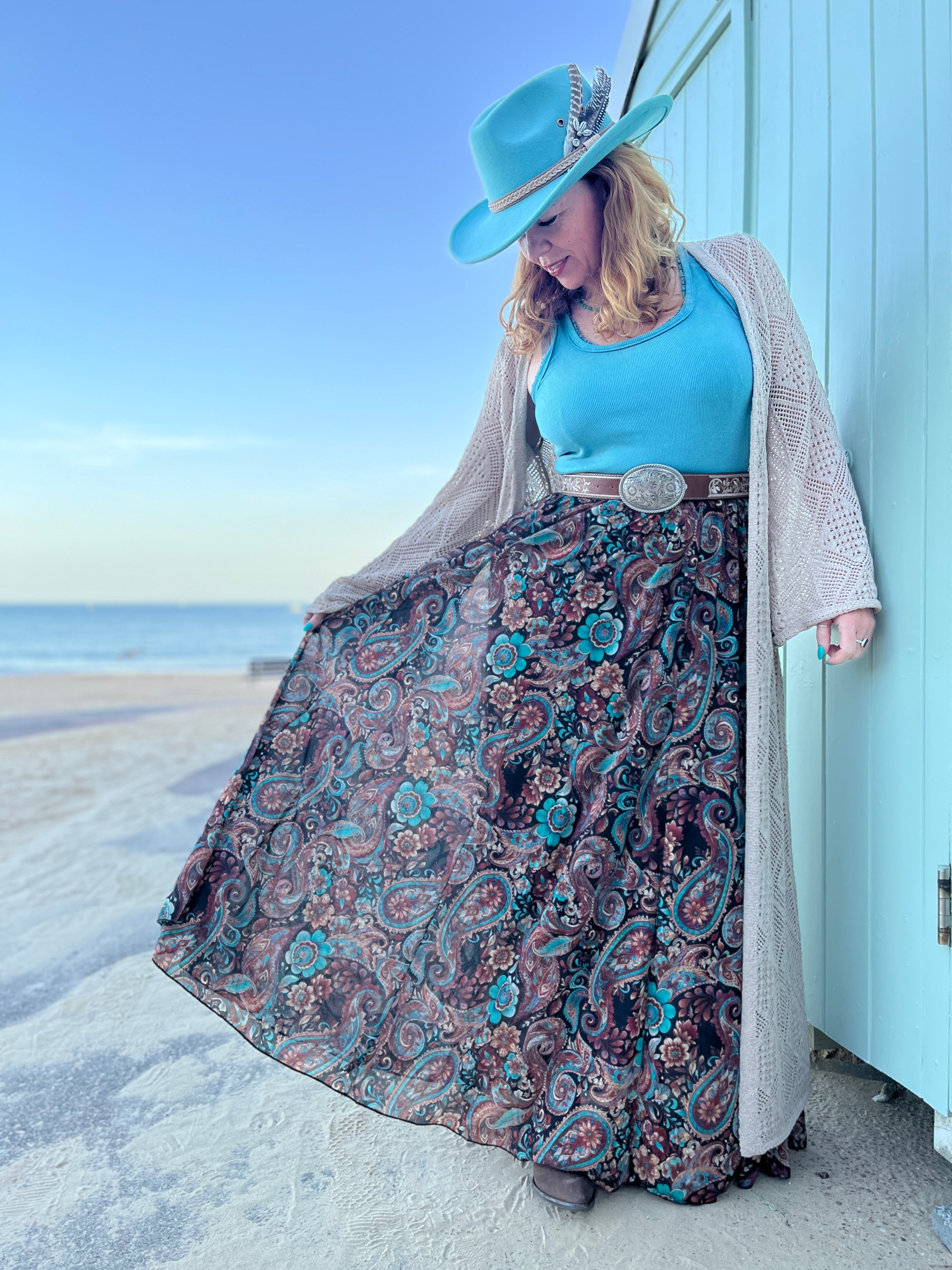 Paisley Maxi Skirt