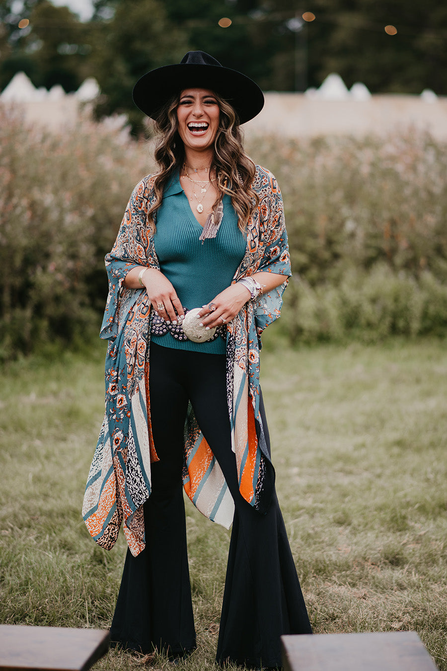 Pre Order - Teal Rib Top