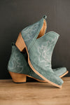 Teal Green Ankle Boots