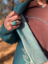 Teal Western Cardigan