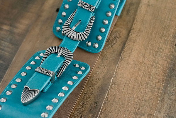 Turquoise Double Buckle Belt