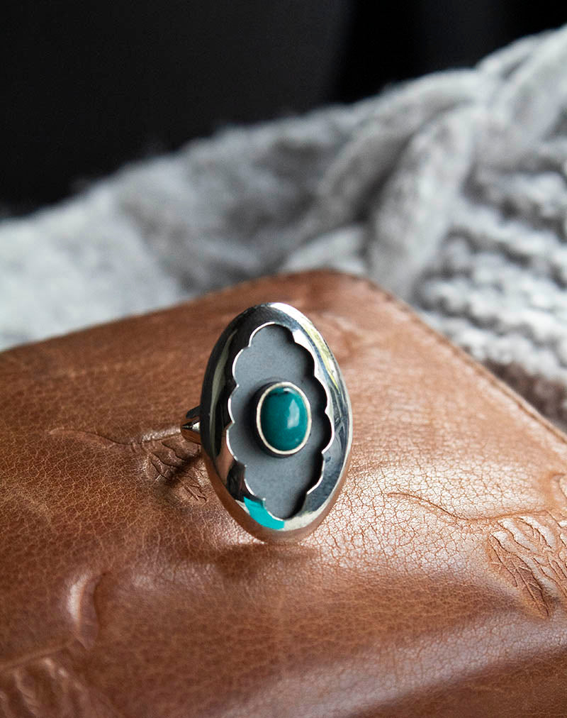 Oval Shield Ring