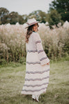 Boho Chic Stripe Knit Cardigan