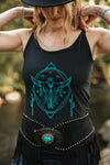 Longhorn Vest black/beige L