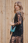 Turquoise & Black Mini Bag