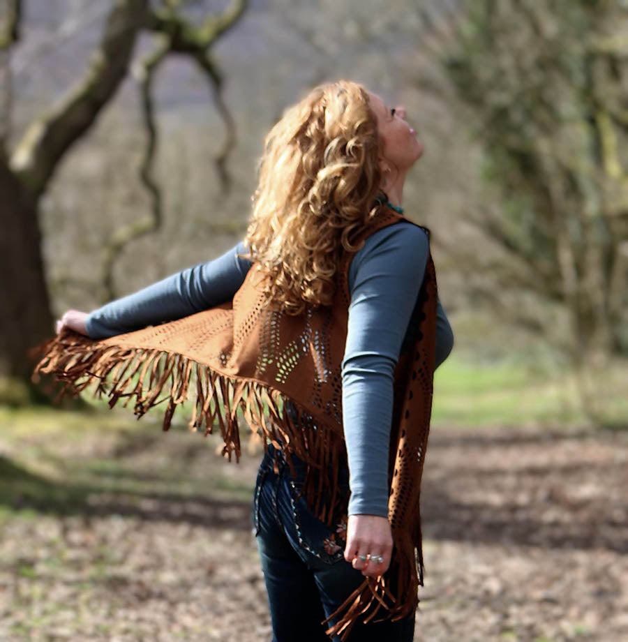 Fringe Cut Work Waistcoat - Various