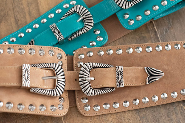 Turquoise Double Buckle Belt