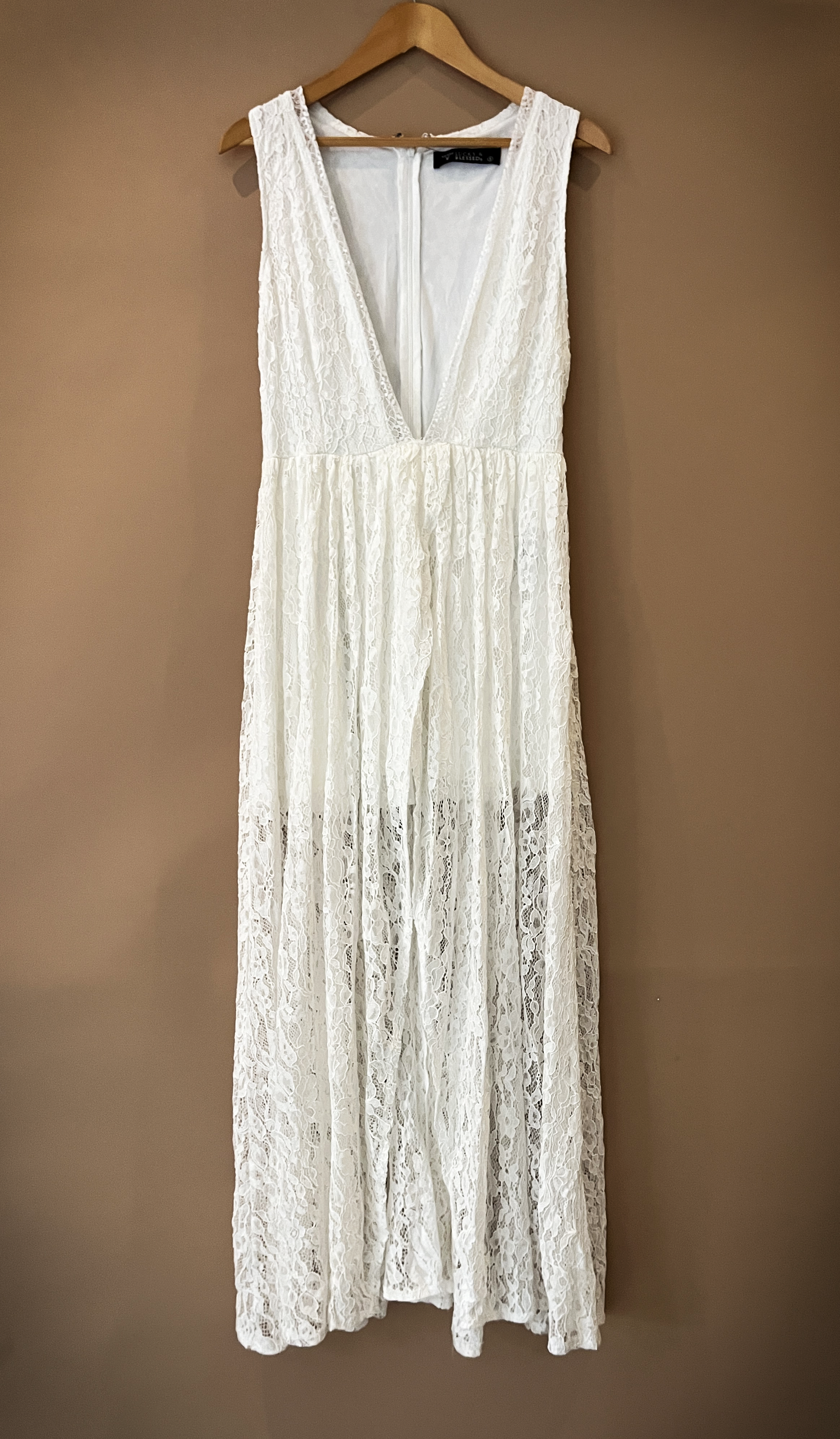 White Lace Maxi Dress
