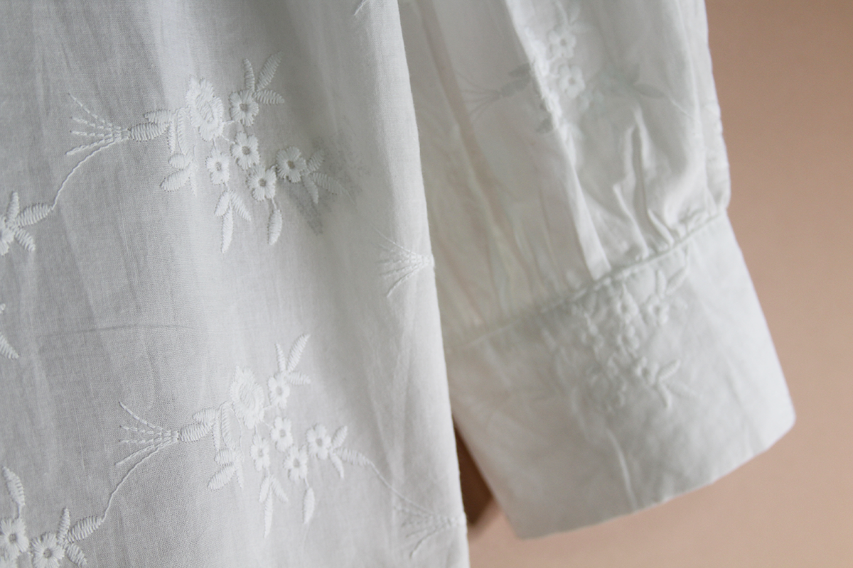 White Floral Shirt