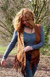 Fringe Cut Work Waistcoat - Various