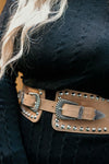 Camel Double Buckle Belt