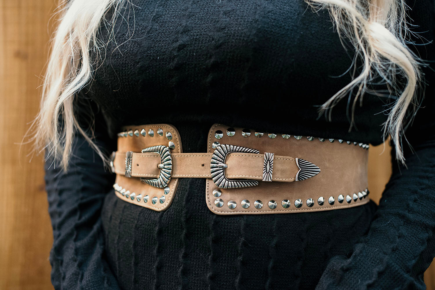 Camel Double Buckle Belt