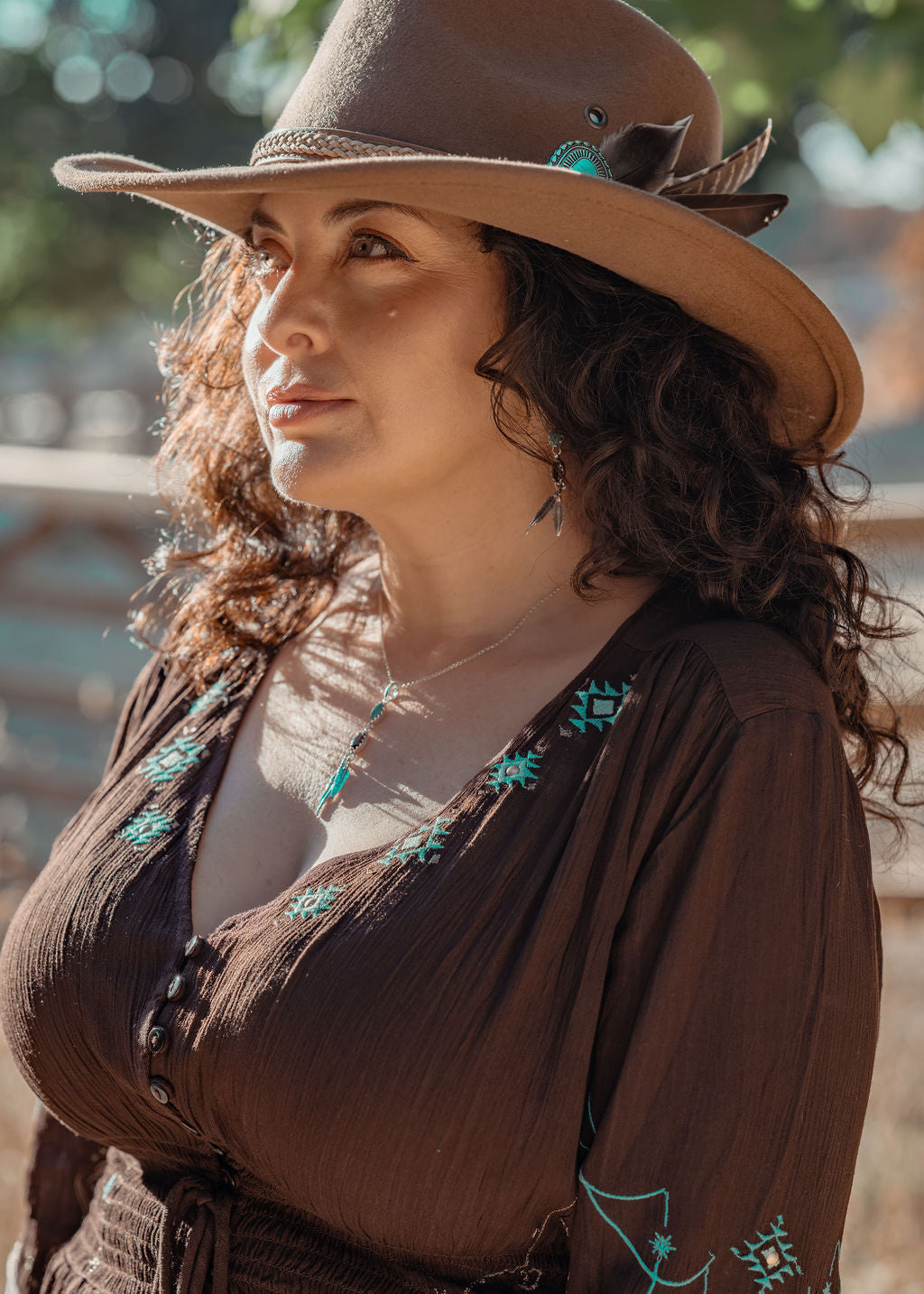 'Wings' Chocolate Maxi Dress
