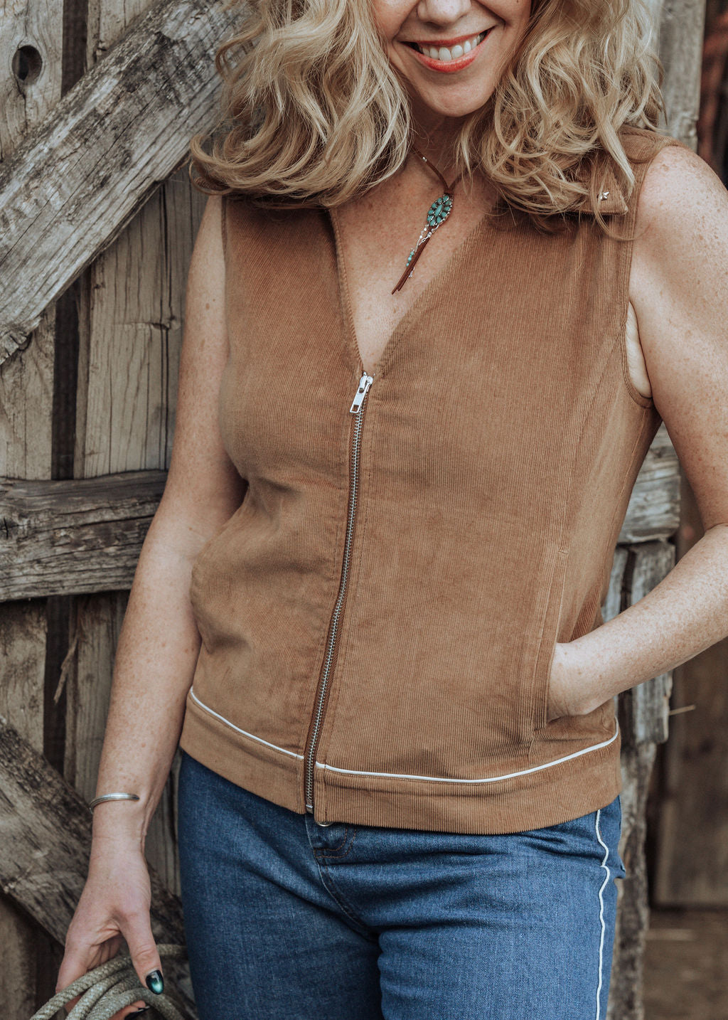 'Honey Rider' Zip Through Top