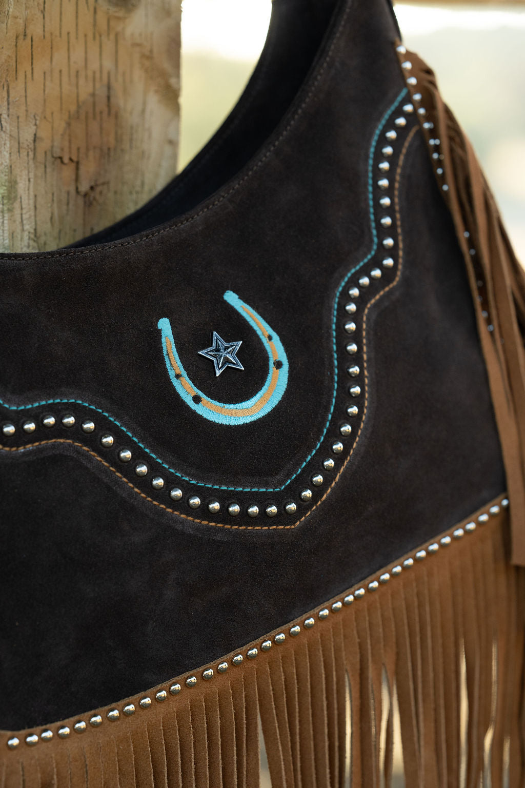 'Lucky Star' Fringe Western Bag