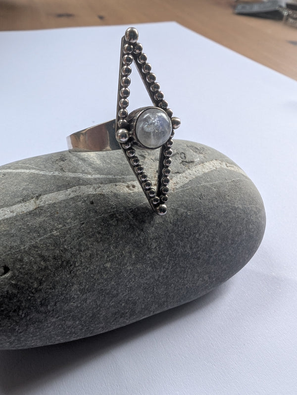Moonstone Ring Adjustable