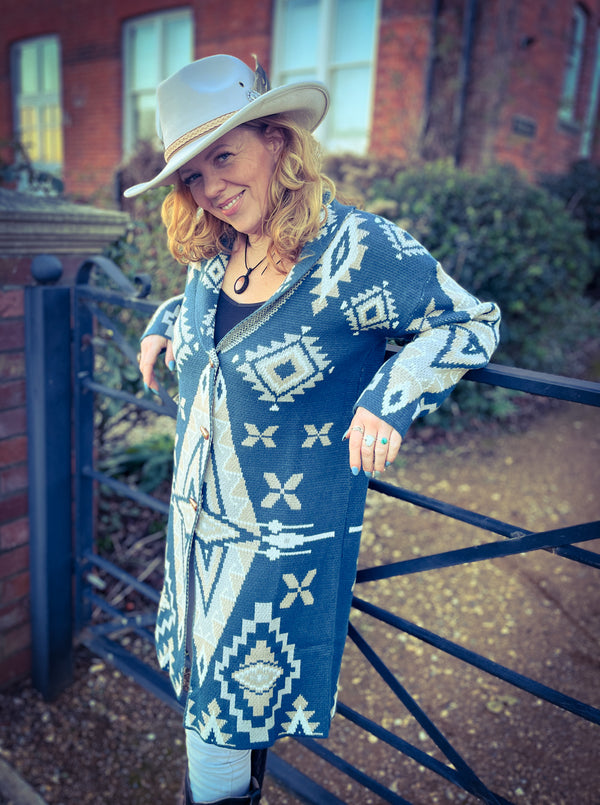 Western Button Cardigan - Boho Buffalo Accessories