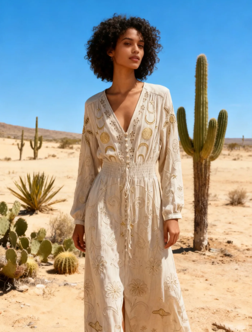 Golden Hour Maxi Dress - Long Sleeve
