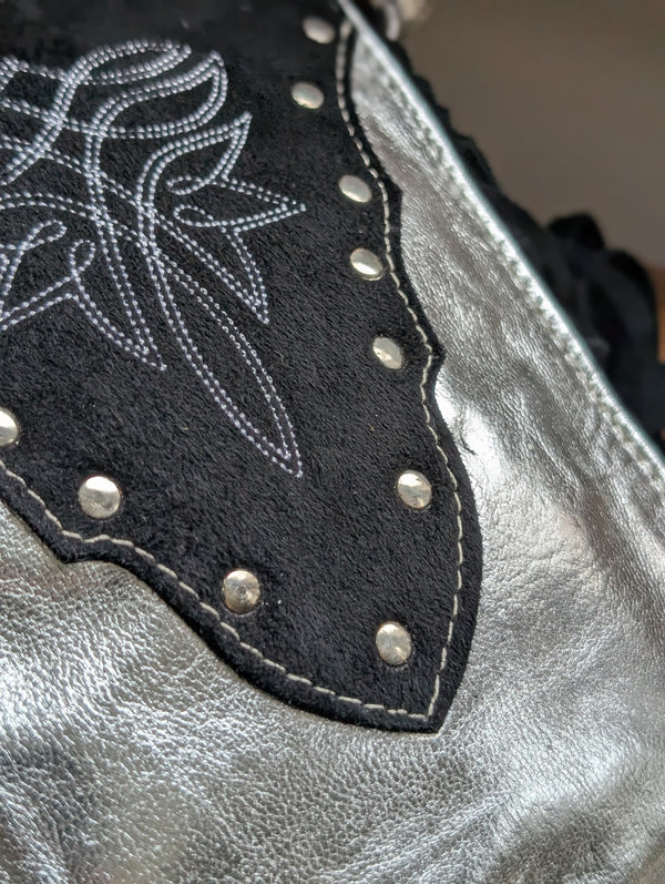 Silver & Black Mini Bag