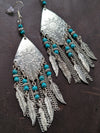 Feather Cascade Tassel Earrings - Boho Buffalo Accessories
