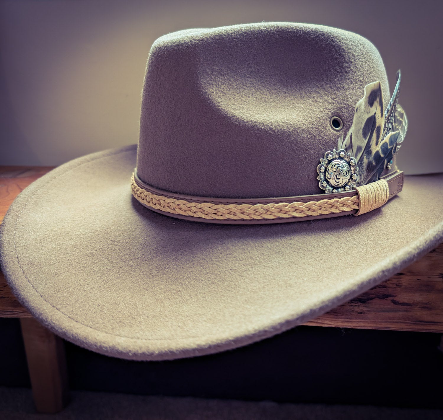 Brown Western Concho Hat - Boho Buffalo Accessories