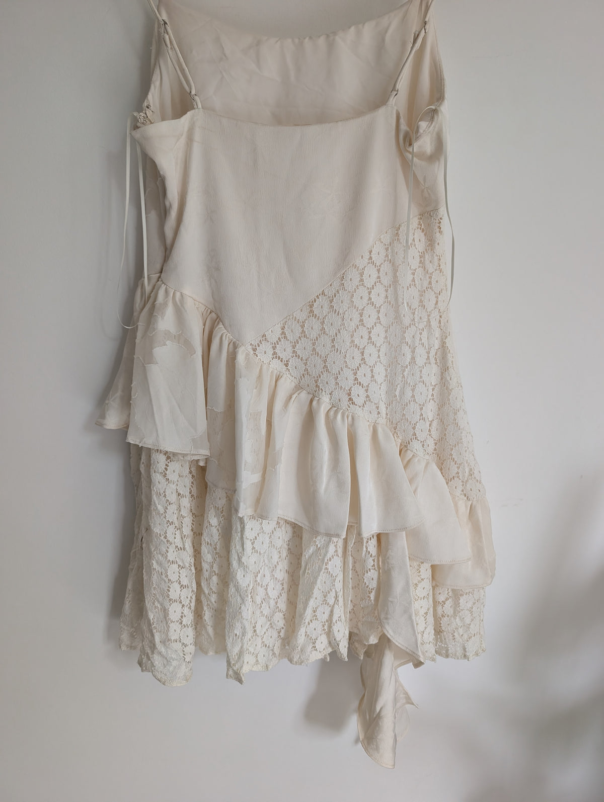 Cream Layer Dress (UK 8/S)