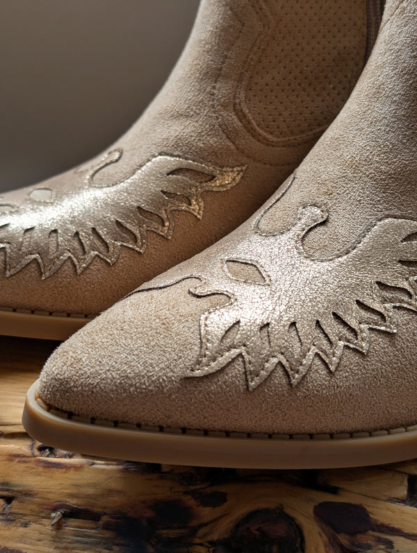 Tan Eagle Ankle Boots