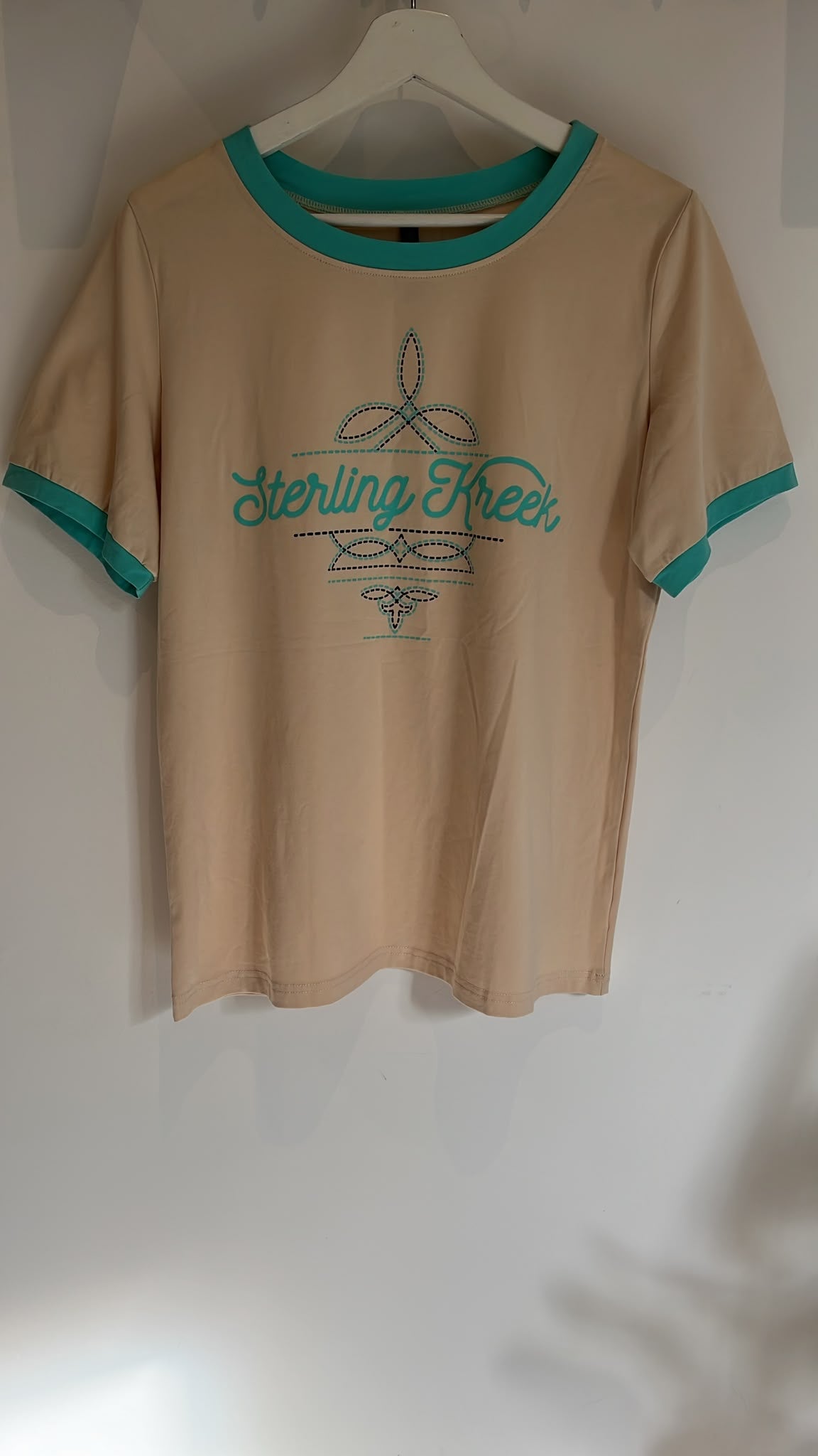 Ivory Western Ringer Tee (M)
