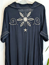 Cosmic Gold & Black Shirt Dress