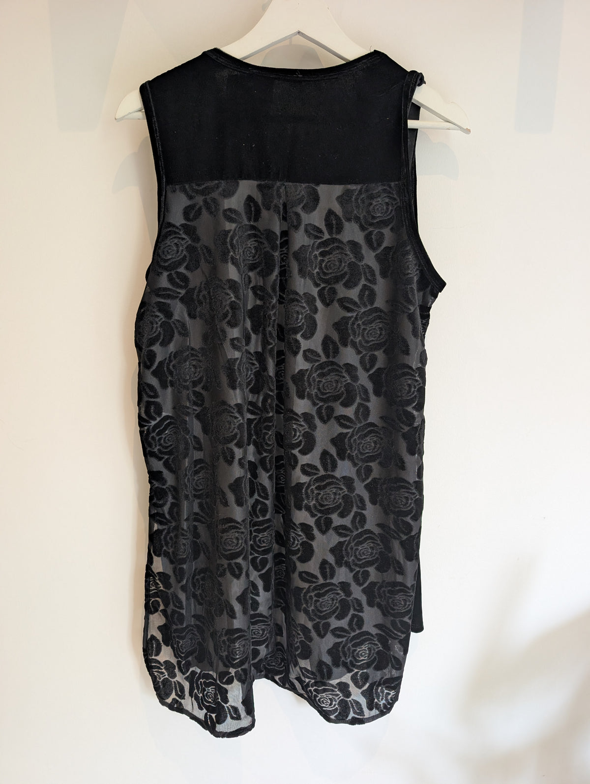 Velvet Black Rose Waistcoat