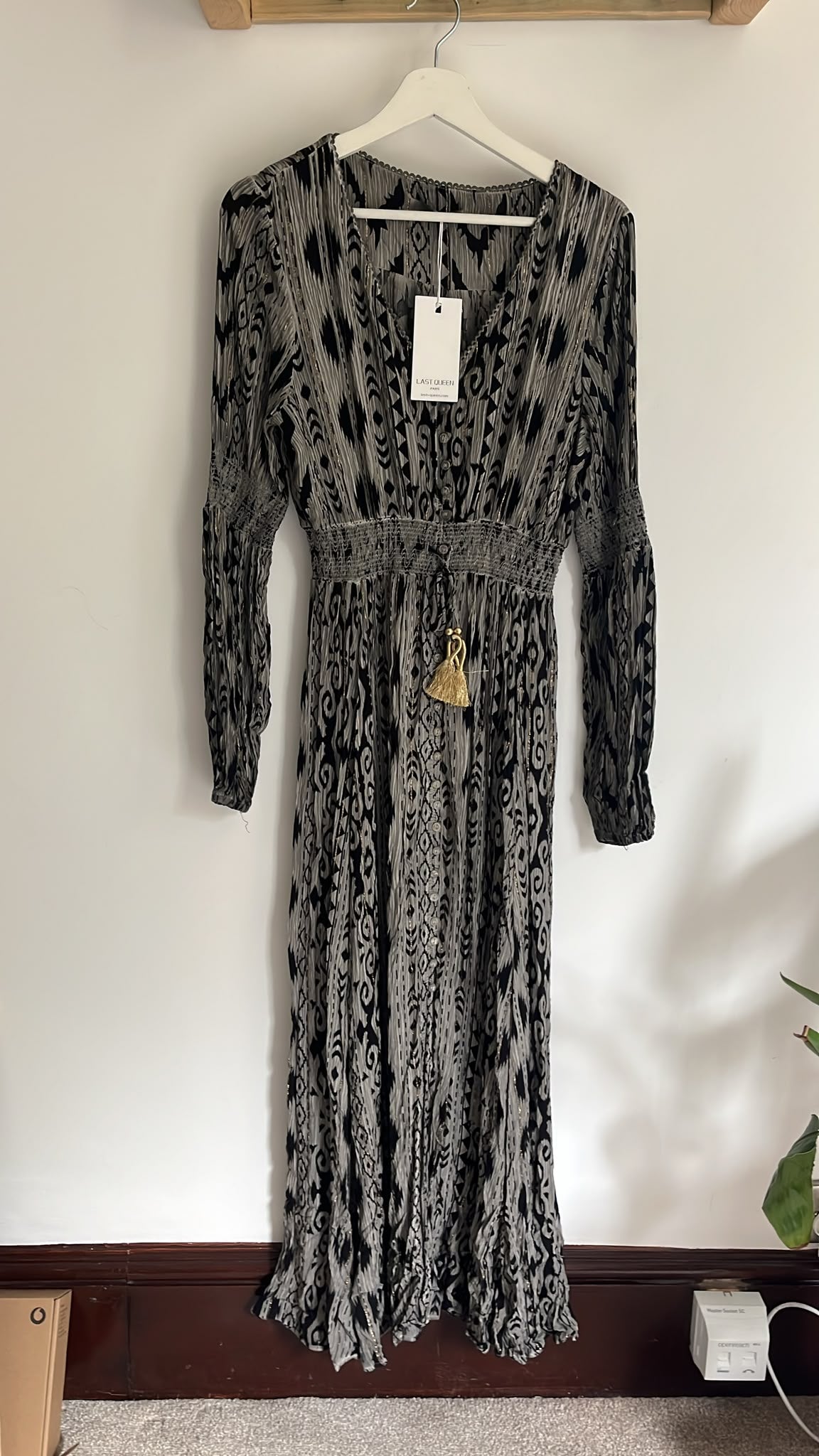 Ikat Grey Dress (S/M)