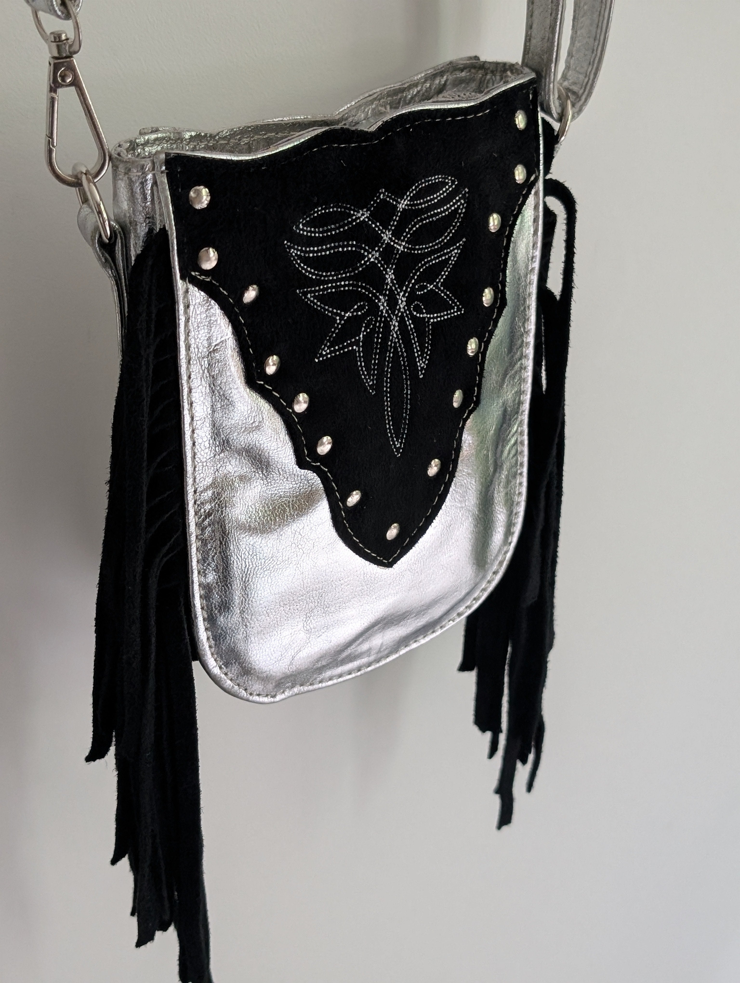 Silver & Black Mini Bag
