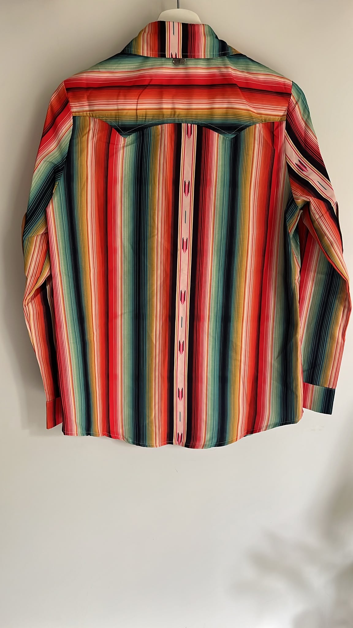 Stripe Western Rainbow Shirt (S)