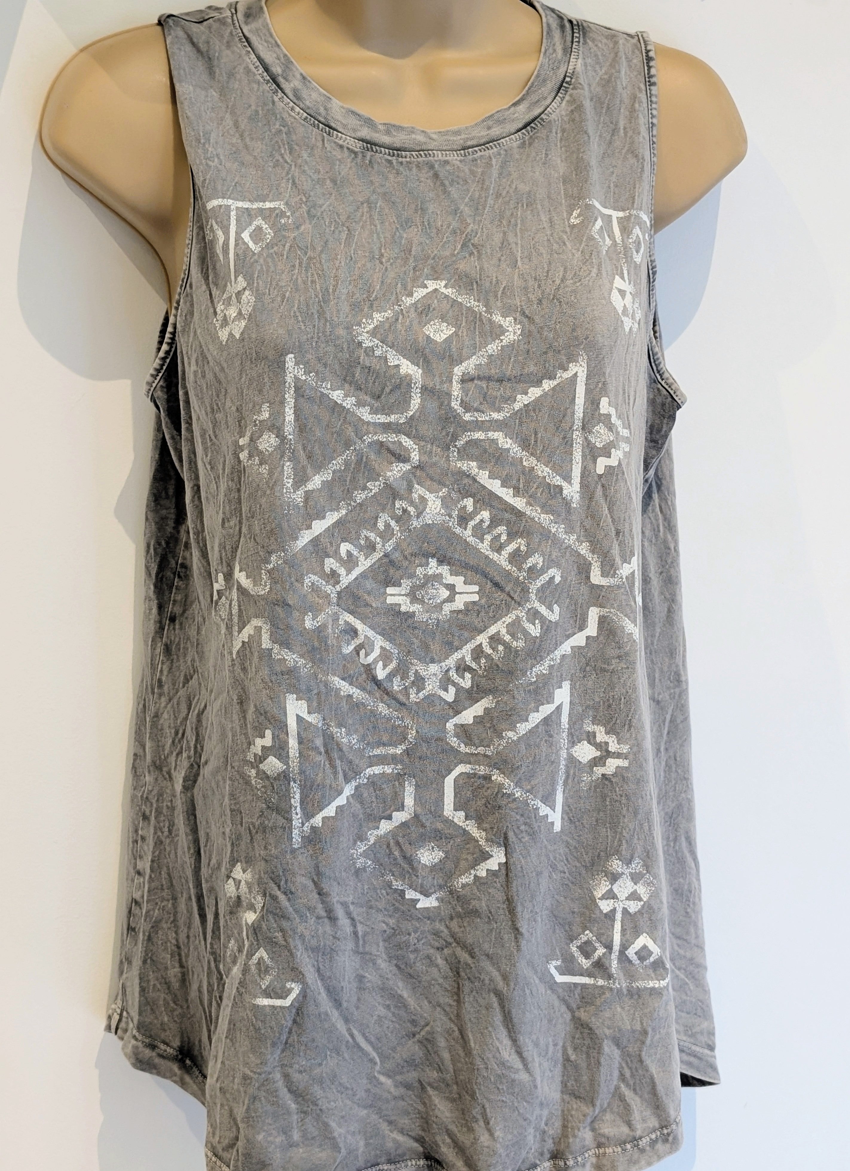 Ikat Grey Vest L