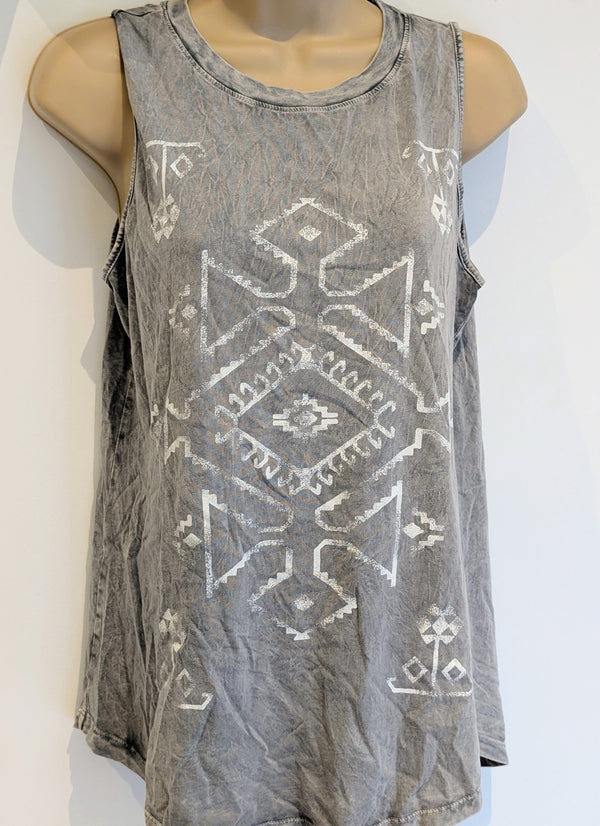 Ikat Grey Vest L