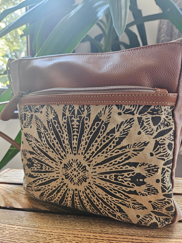 Leather Mandala Bag