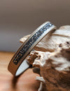 Champagne Crystal Leather Cuff