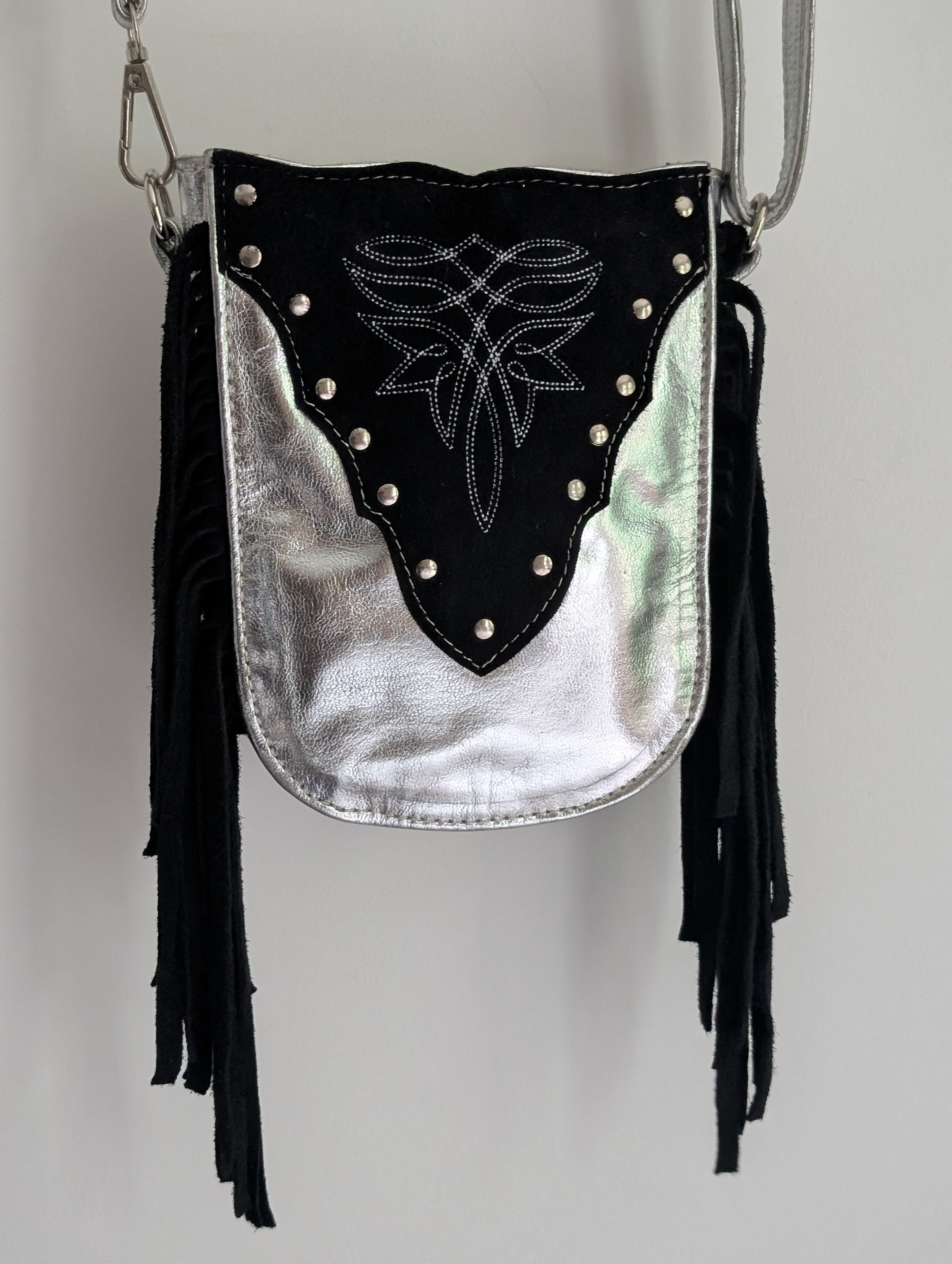 Silver & Black Mini Bag