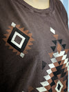 Brown Mineral Aztec Tee
