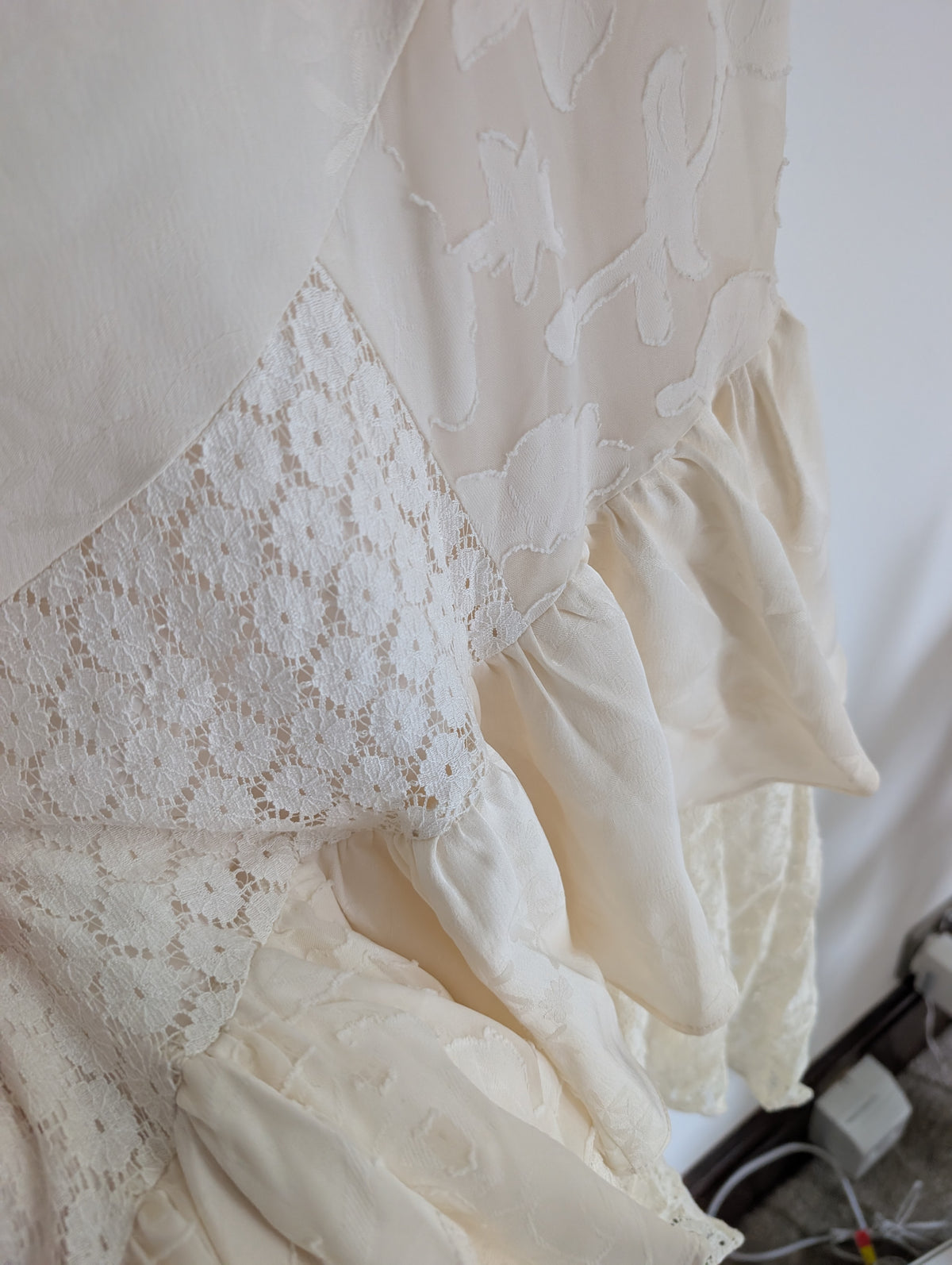 Cream Layer Dress (UK 8/S)