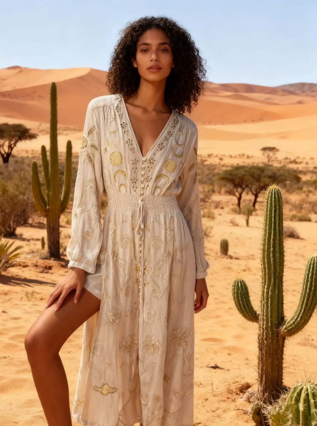 Golden Hour Maxi Dress - Long Sleeve