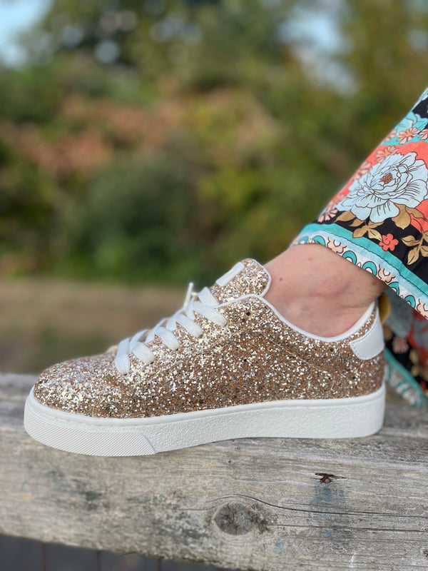 Gold Sparkle Pumps