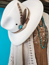 White Feather Western Hat