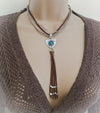 Shield Tassel Layer Necklace - Boho Buffalo Accessories