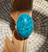 Genuine Turquoise Oval Ring