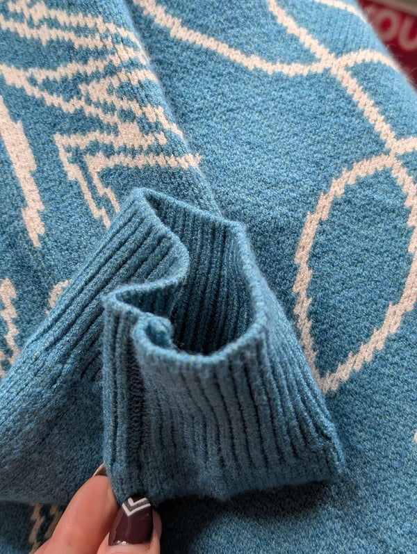 Teal Western Cardigan