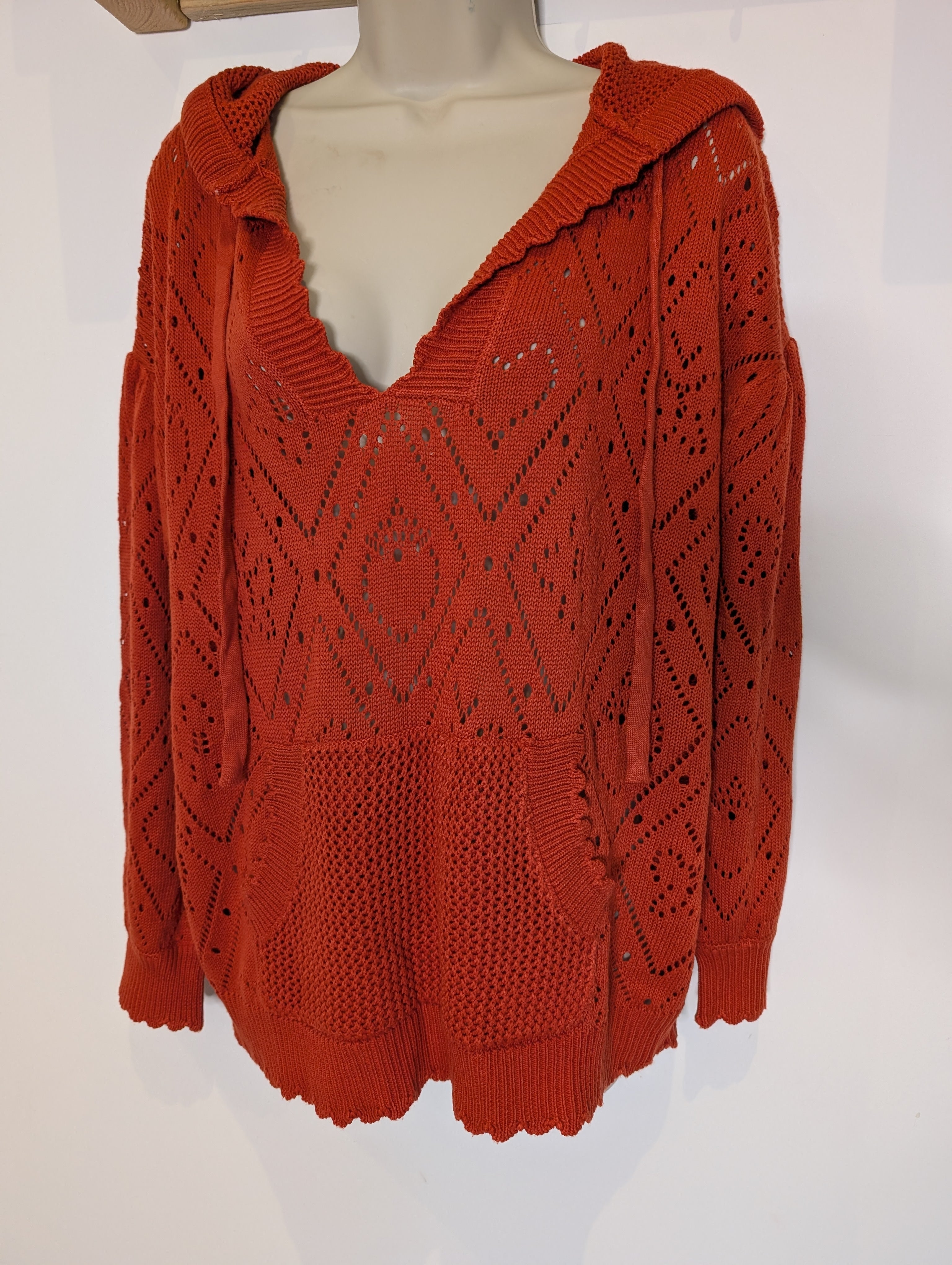 Rust Red Knit Jumper L