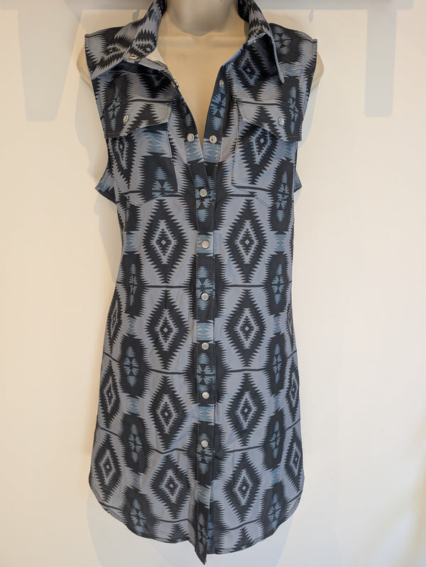 Aztec Sleeveless Dress 2XL